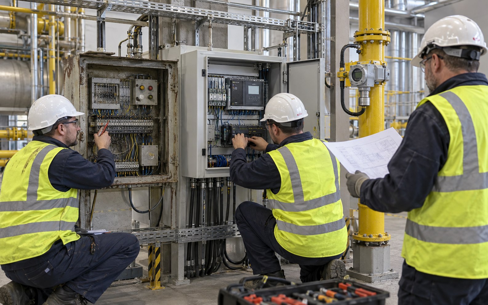 Technik modernizujący istniejący system detekcji gazu